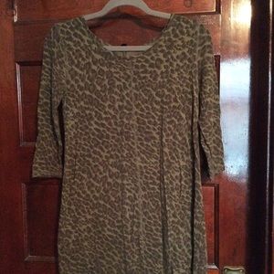 Jessica Simpson Leopard print shift dress